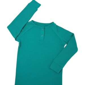 Chaser Brand NWOT Kids Green Size 8 Long Sleeve Thermal Shirt